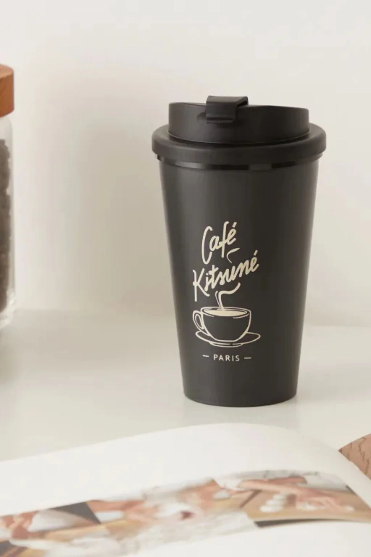 Café Kitsuné Coffee Cup Large Tumbler - Anthracite - Image 2