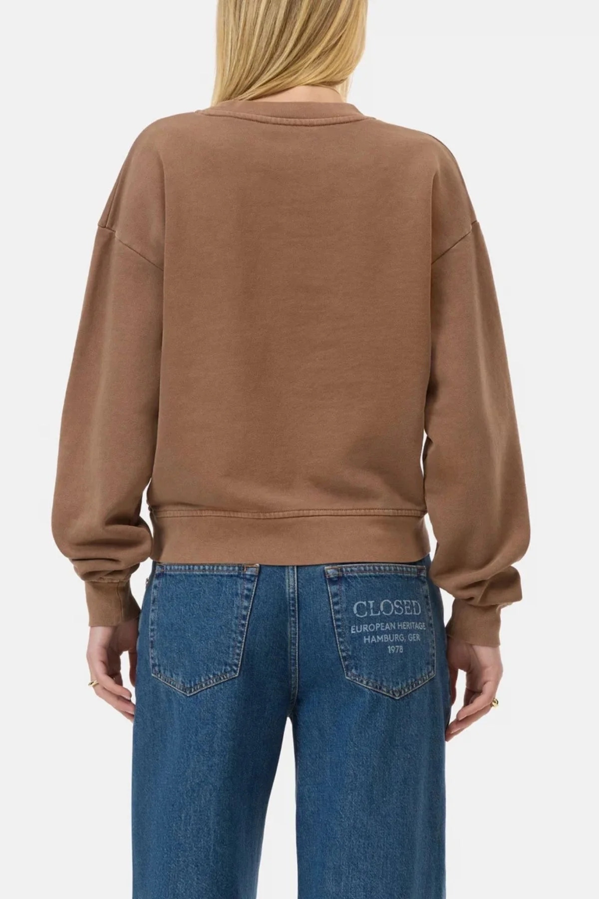 CLOSED Printed Sweatshirt - Light Mocha - Image 3