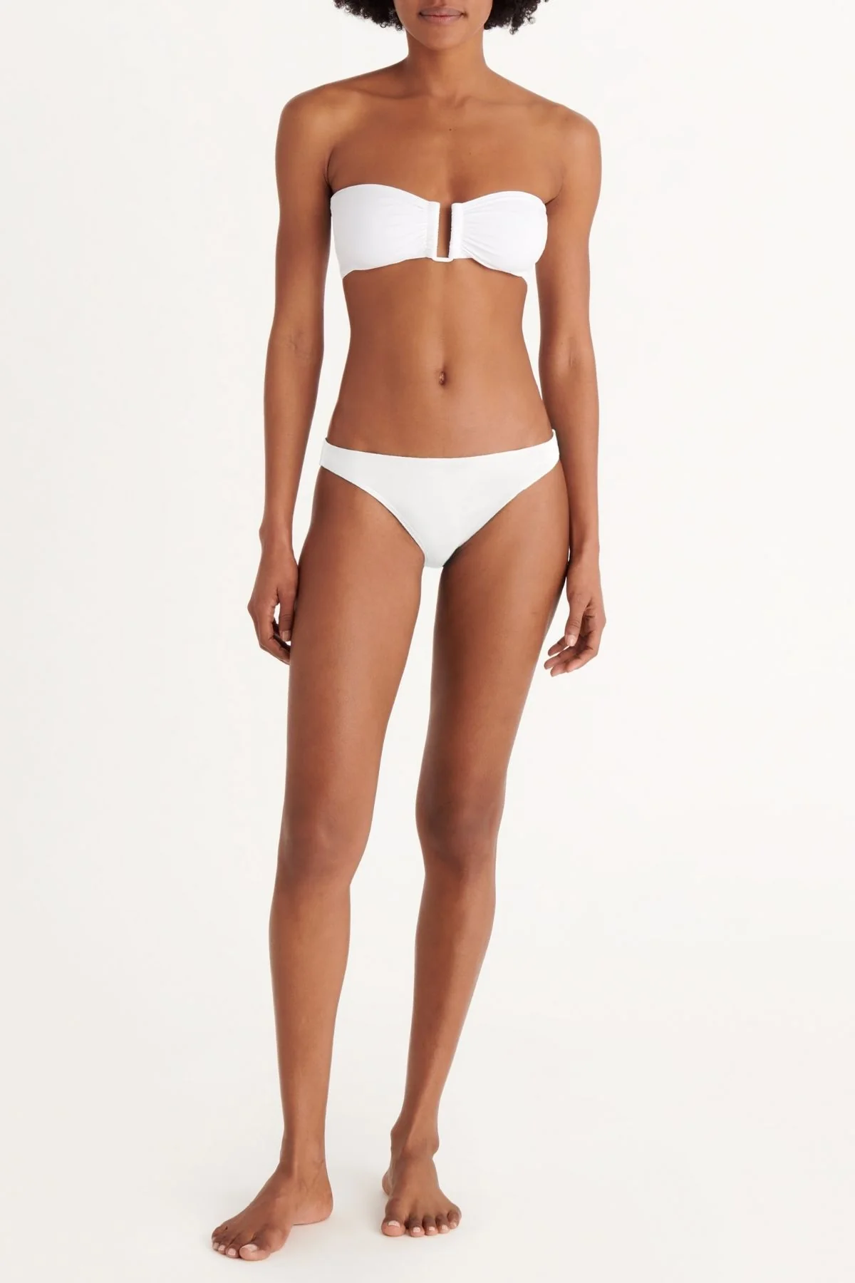 ERES Show Strapless Bikini Top - White - Image 2