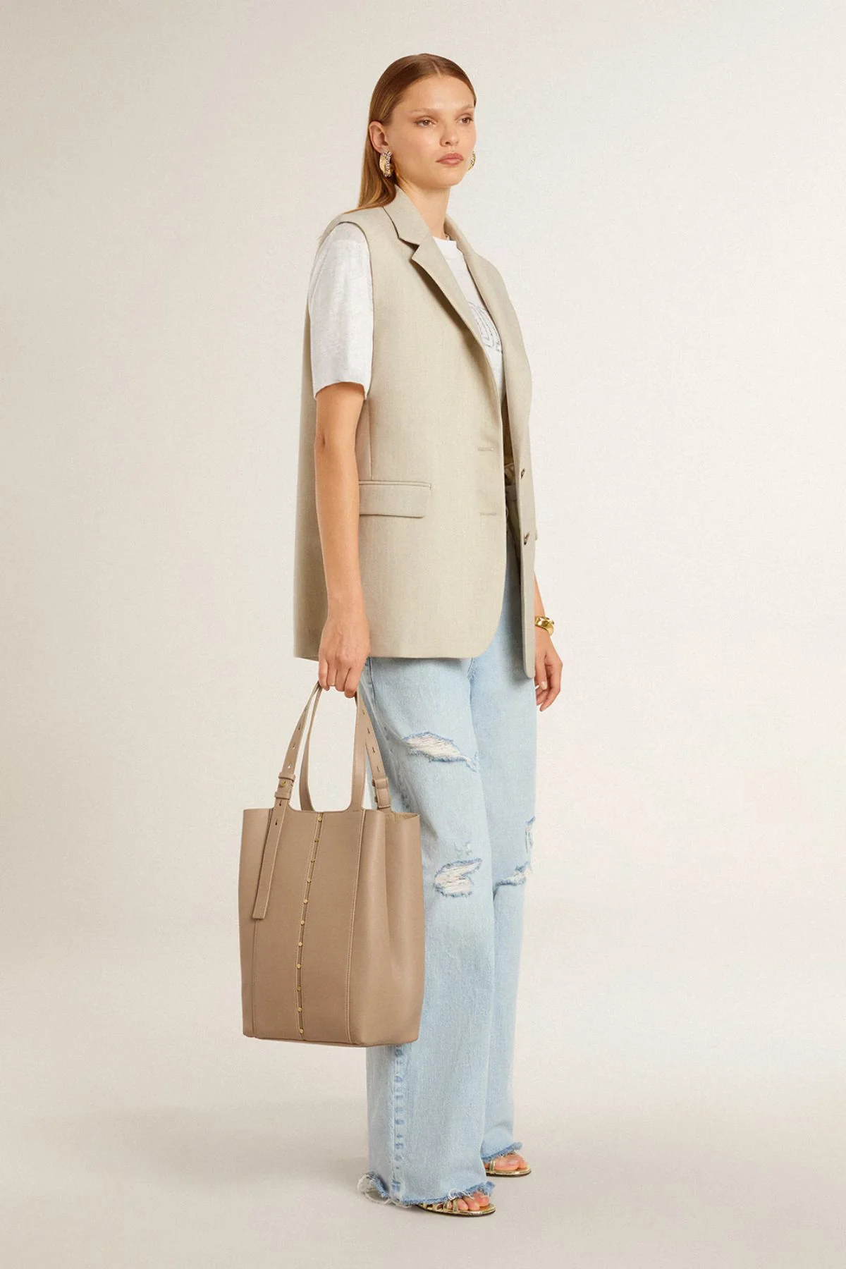 Golden Goose Nicole Vest - Pelican - Image 2