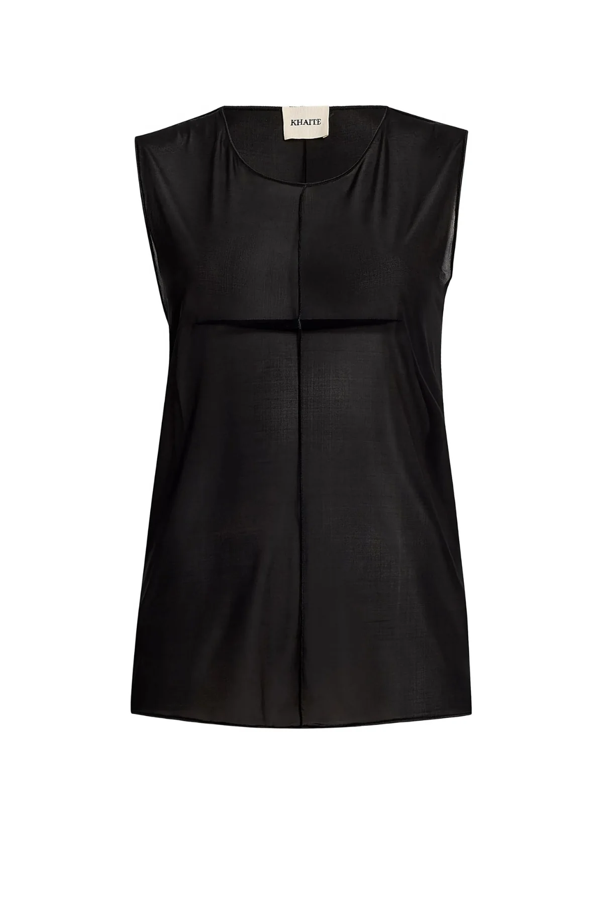 KHAITE Allo SL Top - Washed Black