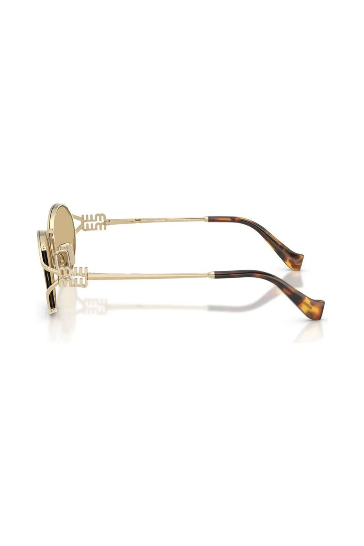 Miu Miu Sunglasses Pale Gold/ Yellow - Image 4