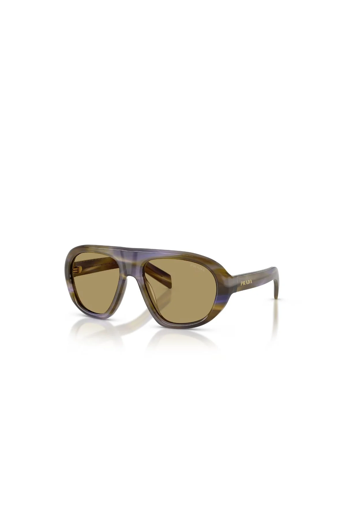 Prada Sunglasses - Striped Laguna/ Green Olive - Image 3