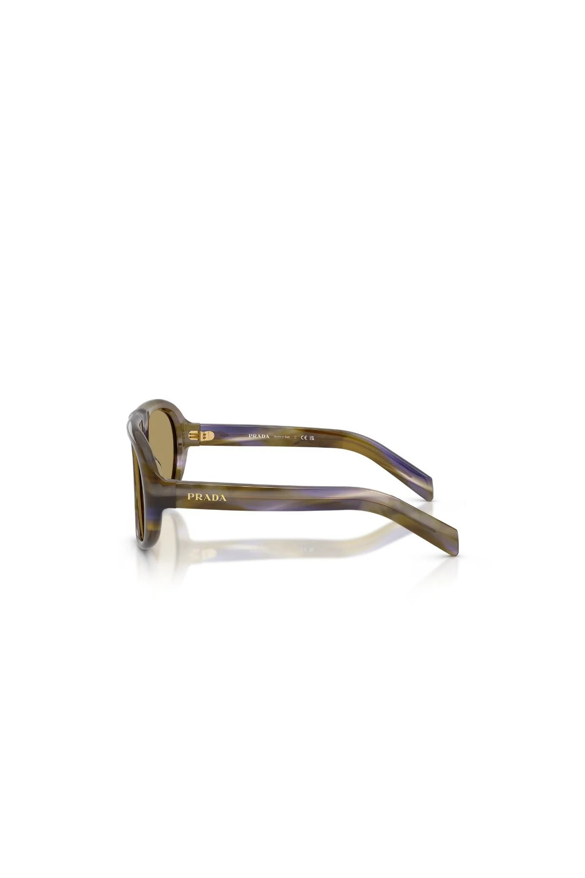 Prada Sunglasses - Striped Laguna/ Green Olive - Image 4
