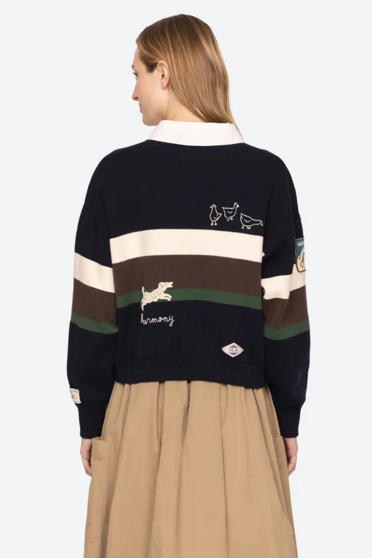 Sea NY Arther Varsity Rugby Knit - Multi - Image 5