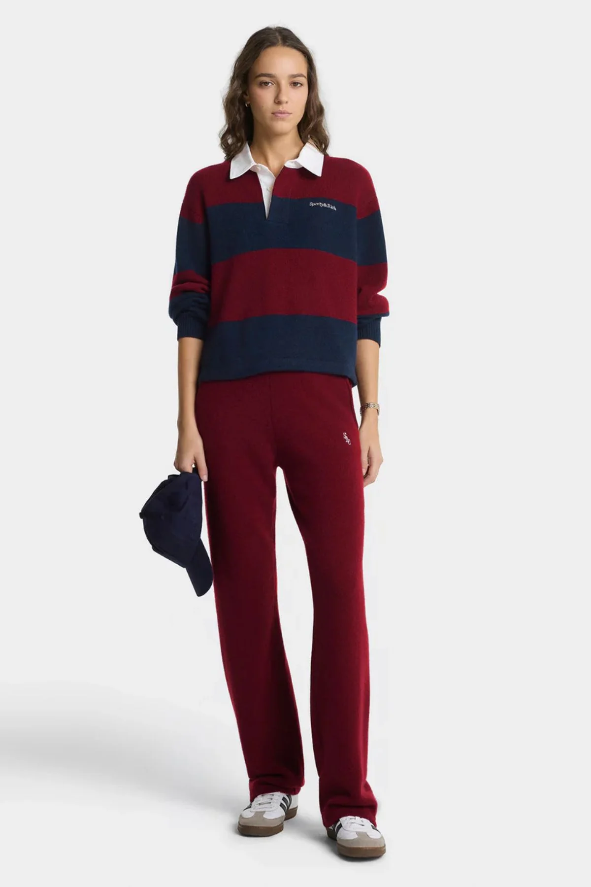 Sporty & Rich SRC Cashmere Trousers - Merlot - Image 2
