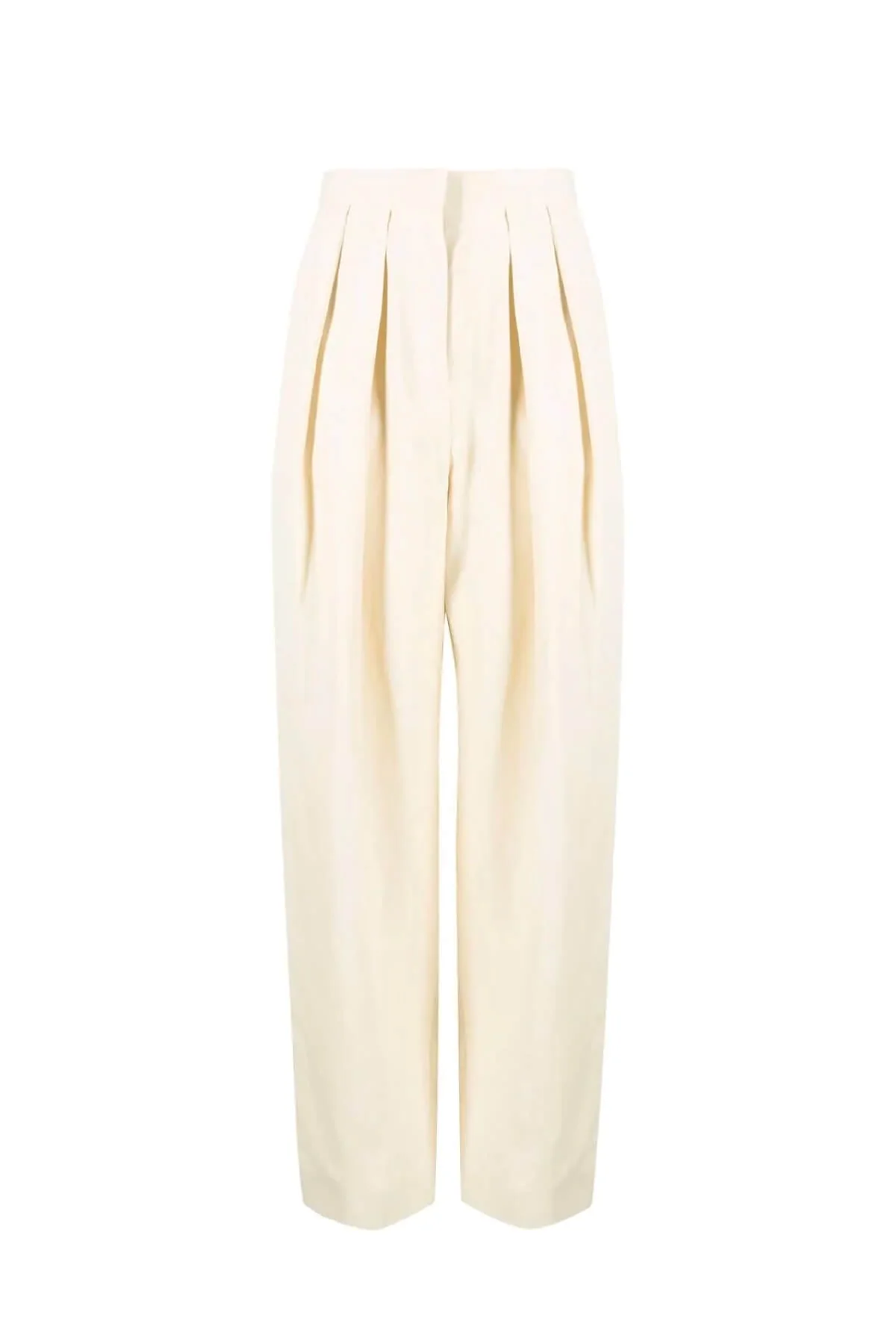 Stella McCartney Fluid Linen Trouser - Buttermilk