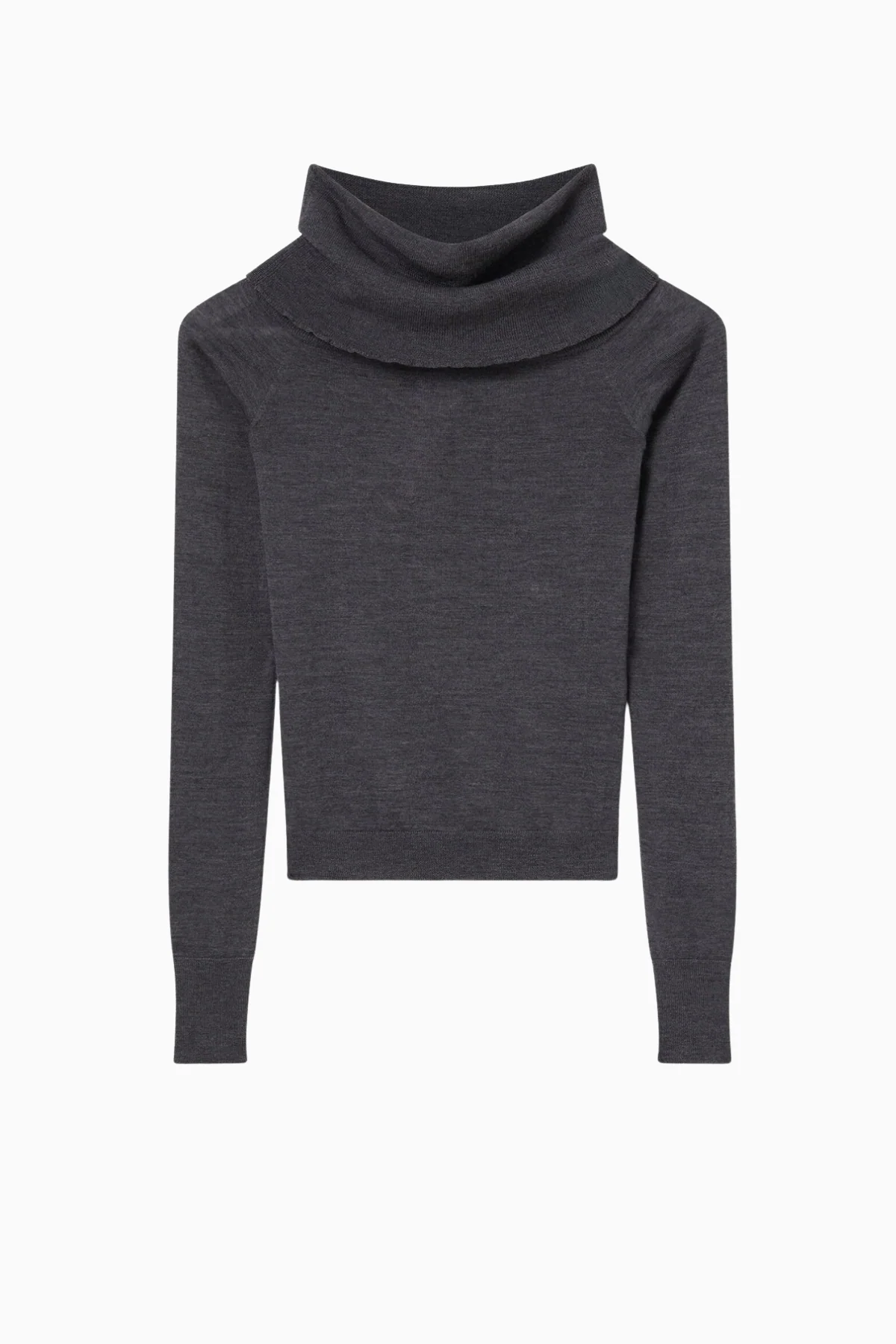 Stella McCartney Off Shoulder Knit - Dark Grey Mel