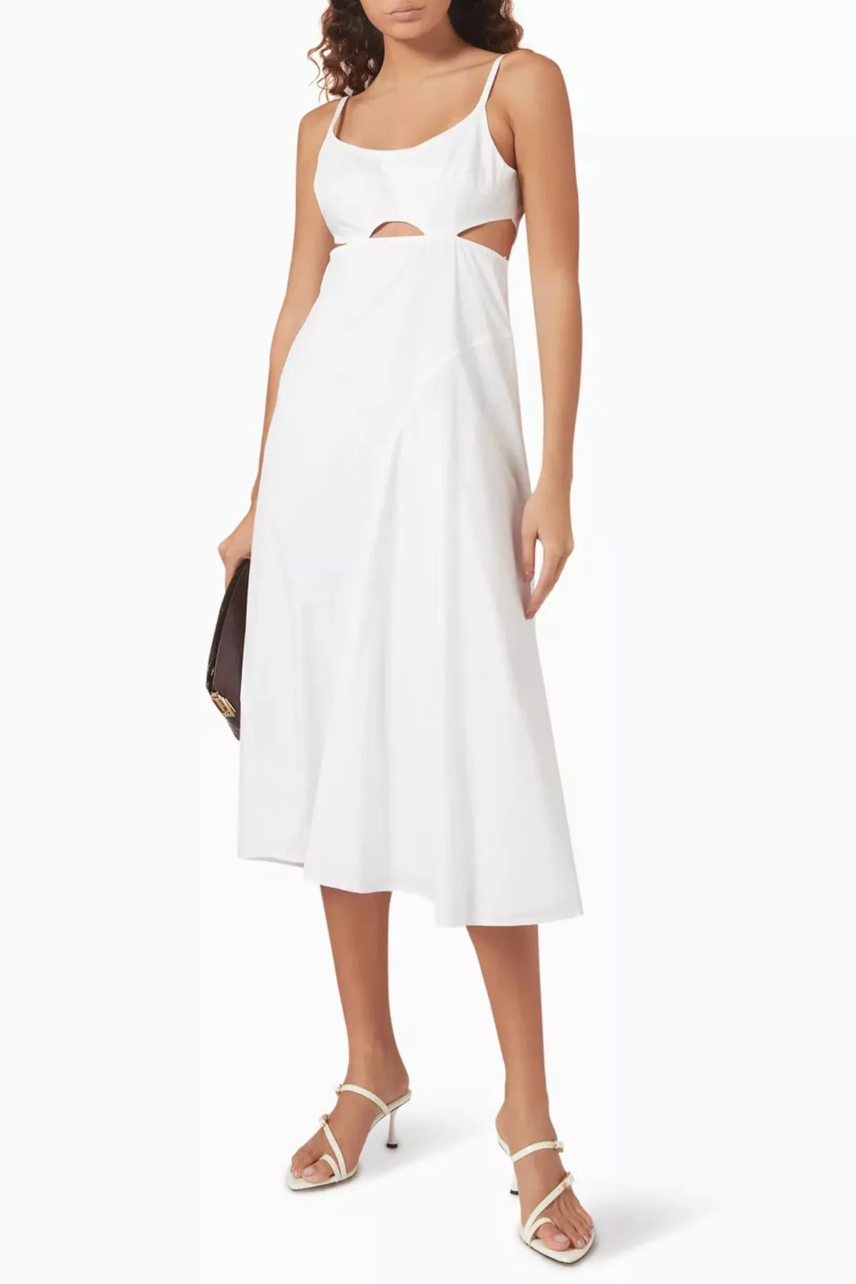 Victoria Beckham Cotton Cami Midi Dress - White - Image 2